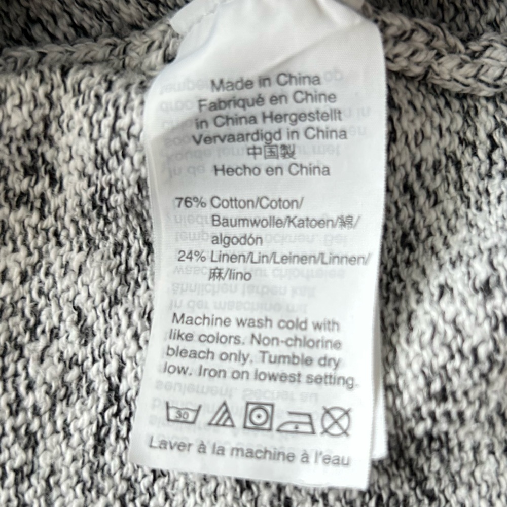 Madewell Marled Gray Knit Sweater Top Oversized Small - Picture 6 of 8